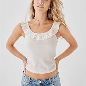 NWT American Eagle Eyelet Trim Tank Top